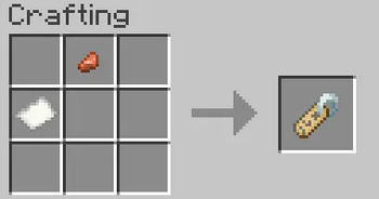Crafting recipe with a copper nugget