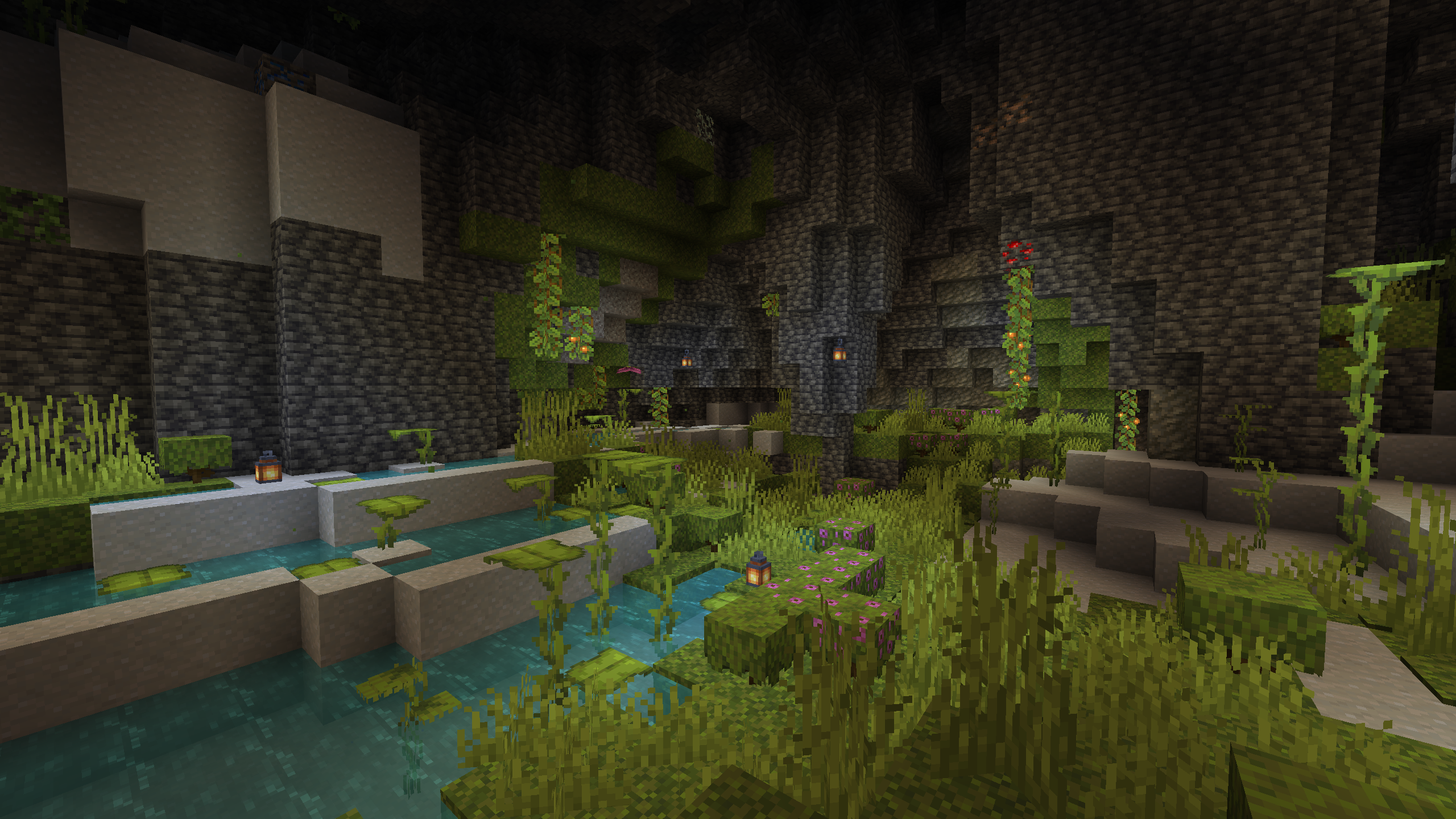 Improved Lush Caves Foliage & Water Colors