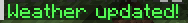 Weather data updated