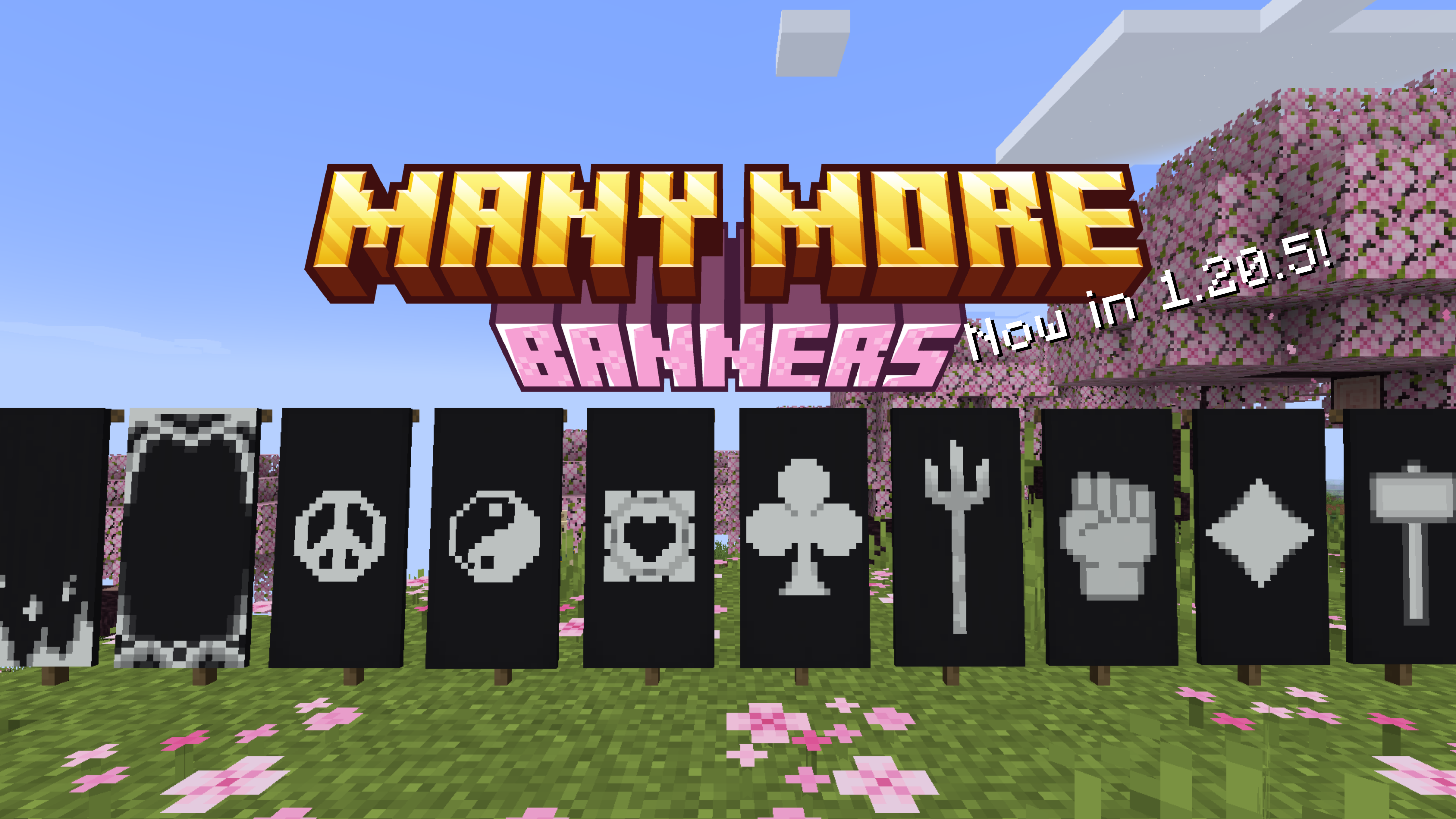 A Minecraft Datapack / Resource Pack that adds many more banner patterns to the game.