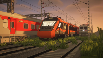 Скриншот: [MTR3/4] Vande Bharat (Saffron) - Indian Railways