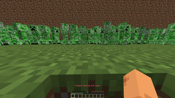 Hiding from creeper