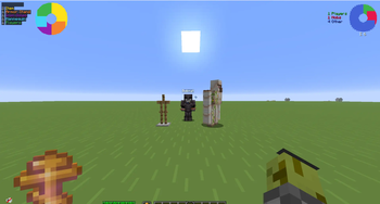Screen with both type of GUI.