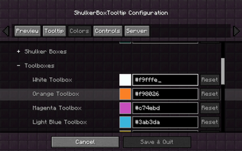 Color Configuration
