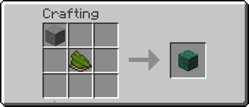 Stone + Green dye = Veridium block