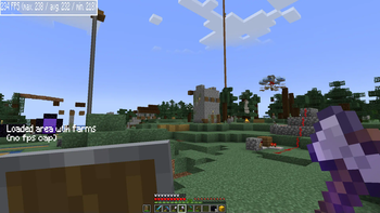 Loaded area with farms (on integrated graphics)