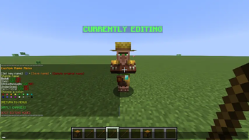 [Change Name] menu
