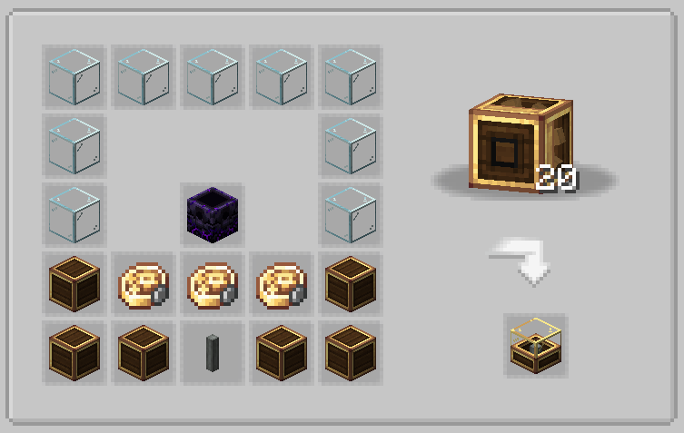 Default Recipe for the Empty Brass Chunk Loader