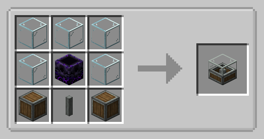 Default Recipe for the Empty Andesite Chunk Loader