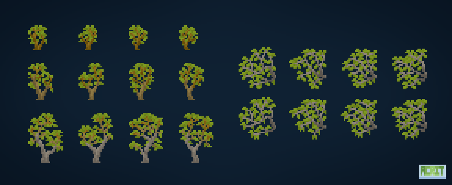 All branches and saplings