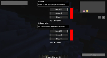 Kit creation Gui