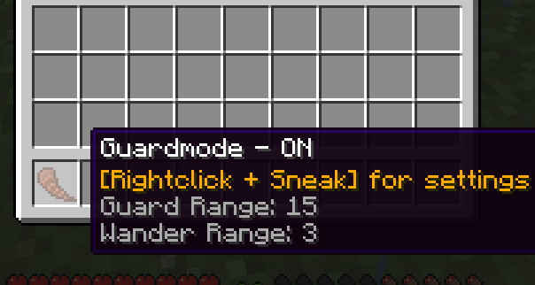 Toggle-Guardmode -Horn in Inventory