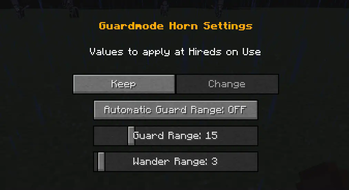 Toggle-Guardmode-Horn Settings