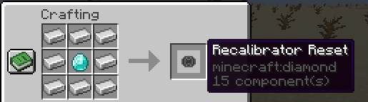 Recalibrator reset recipe
