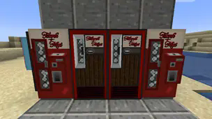 Examples of the soda vending machines.