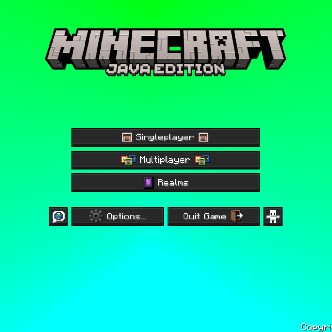 Blue green panorama gradient minecraft resource pack