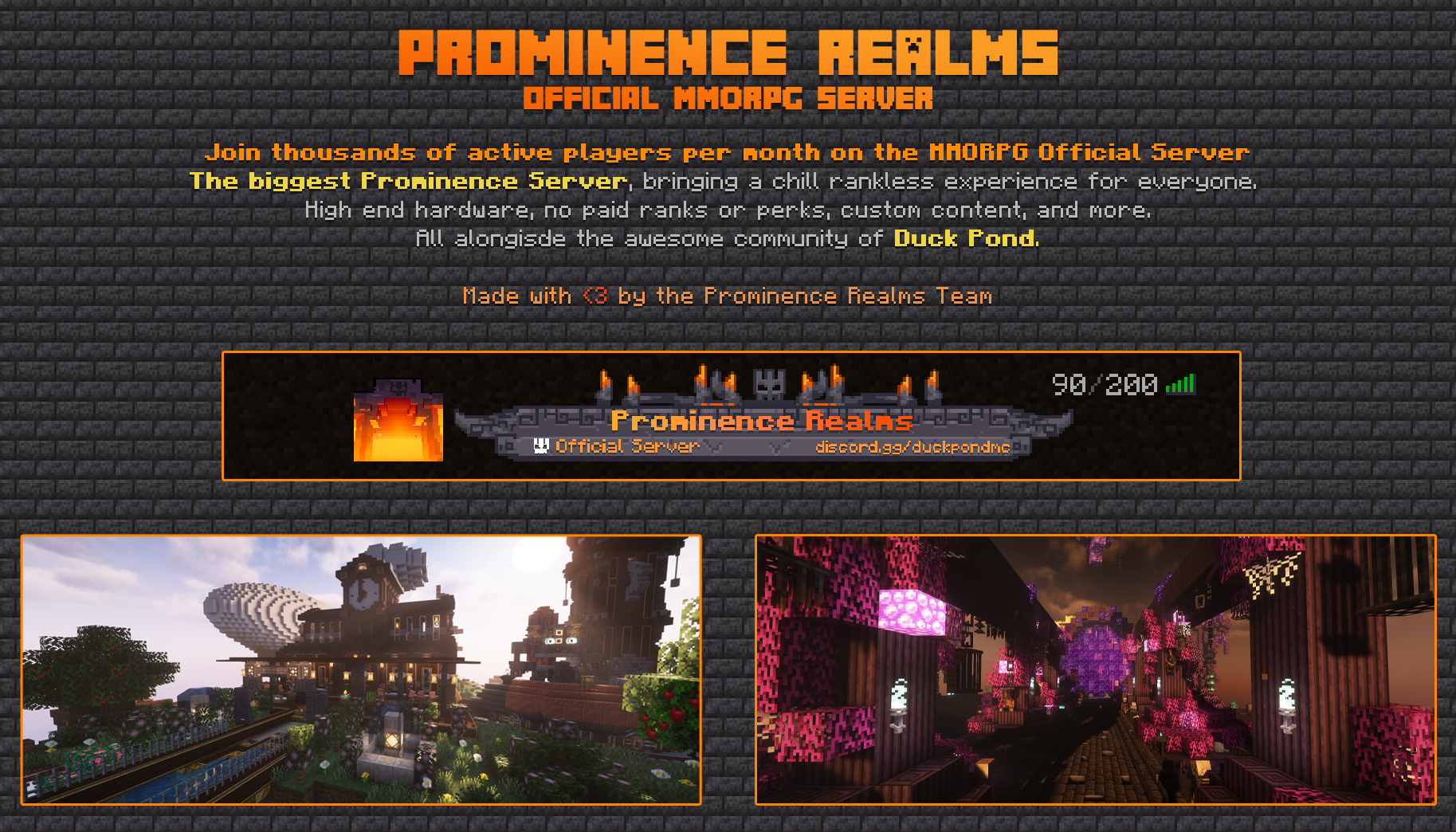 Official Server: Prominence Realms
