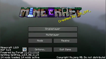 main menu