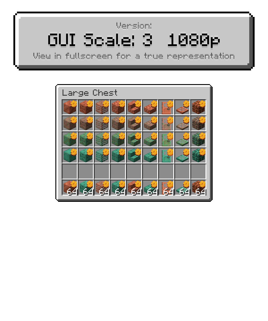 GUI Scale: 3 Version