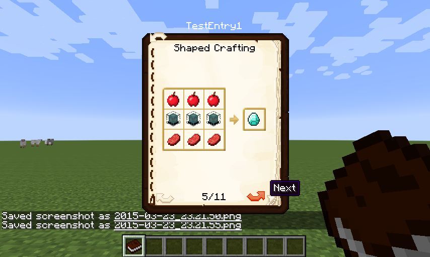 Shaped Crafting Recipe