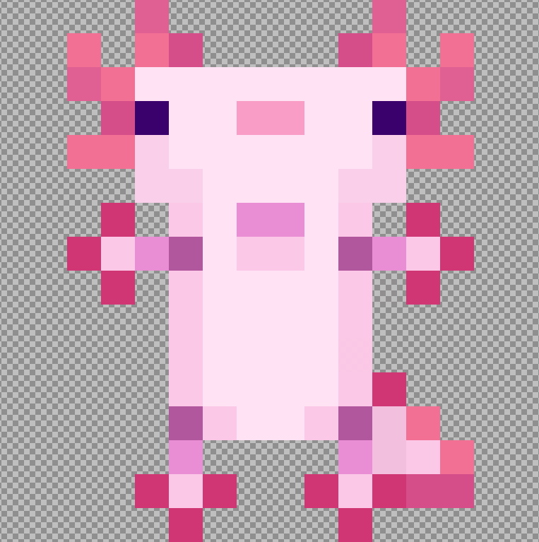 Pink Axolotl Totem