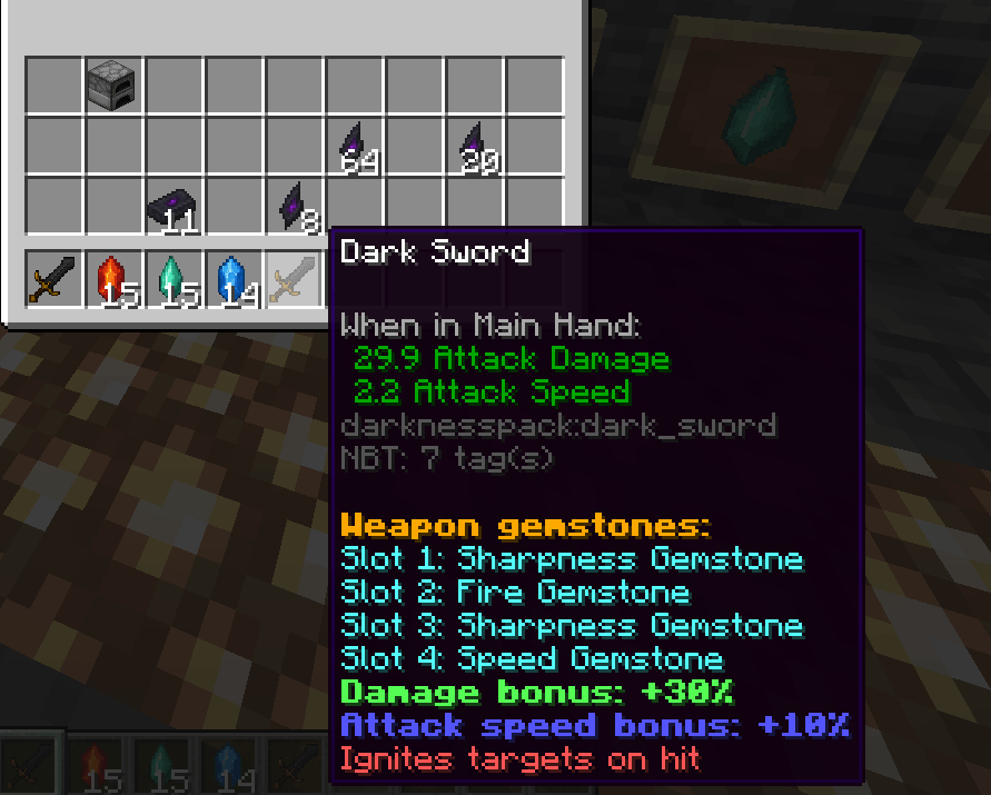 Few gems on a sword