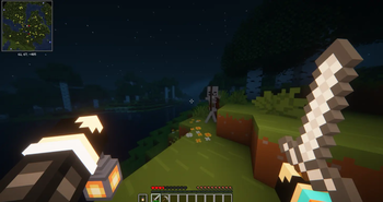 skeleton fight at night