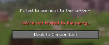 Not invited