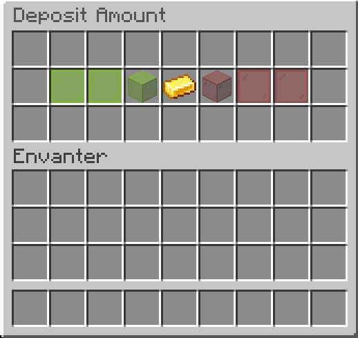 Deposit and Withdraw Menu