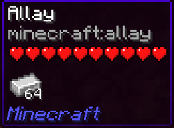 Allay's tooltip in Jade