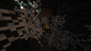 Diamond spawner in mineshaft