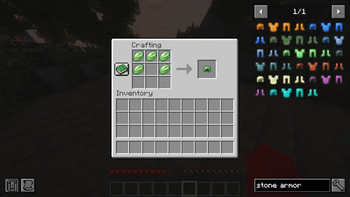 Recipe (Standard Minecraft Armor Crafting)