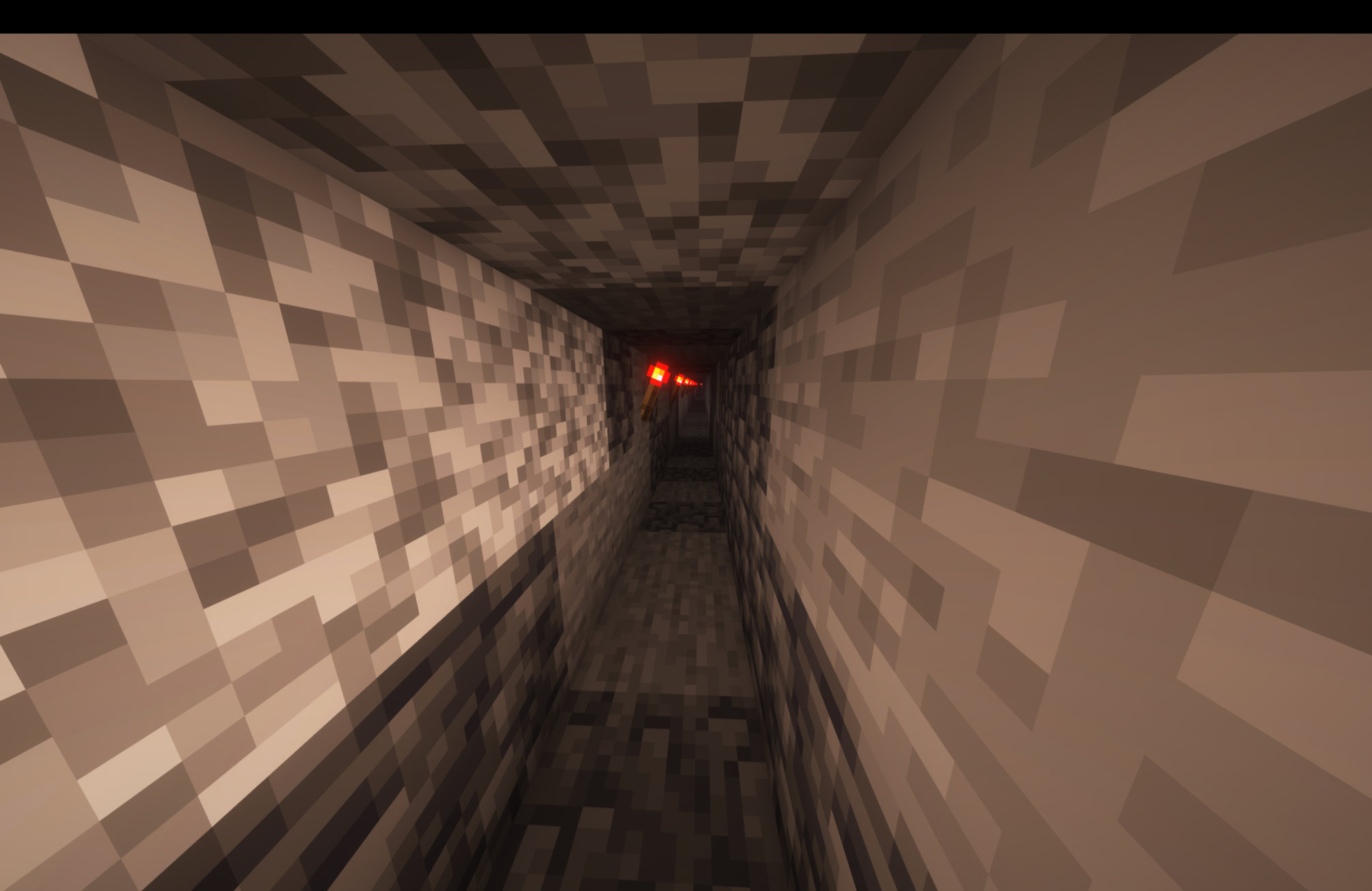 A Herobrine tunnel