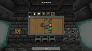 Advancements Menu