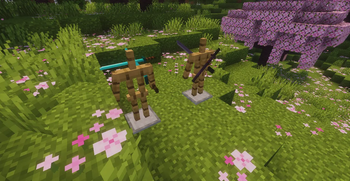 Armor Stands with the netherite and diamond model - 2