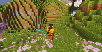 Thirdperson view for diamond and gold model