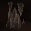Blocky 3D Pointed Dripstone