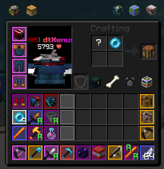 Inventory Buttons