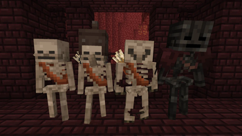 Nether Skeletons and Wither Skeleton