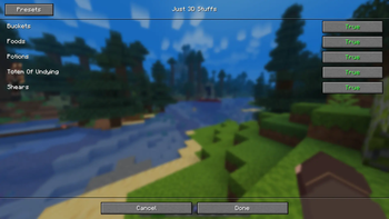 Respackopts Settings