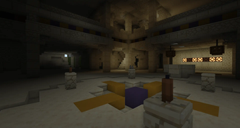 Inside of the desert temple