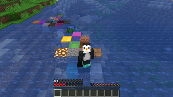 Random Blocks in water