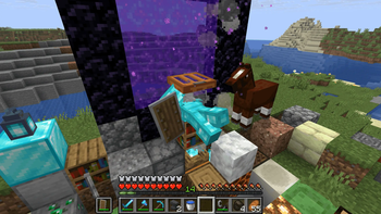 Nether portal entry