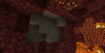 Stony Gravel generates in the nether as well.