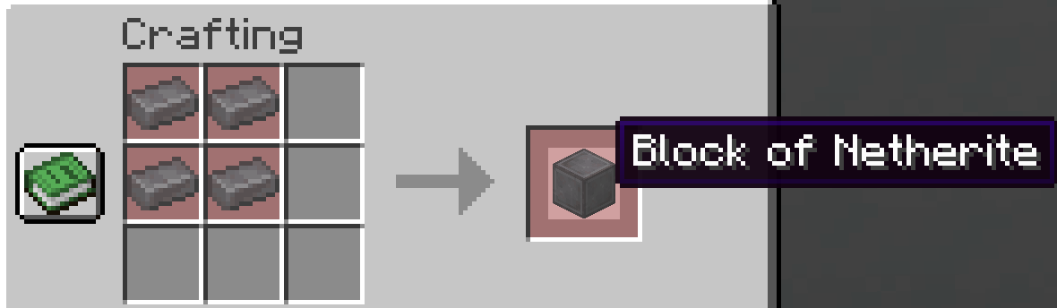 Netherite Block Recipe