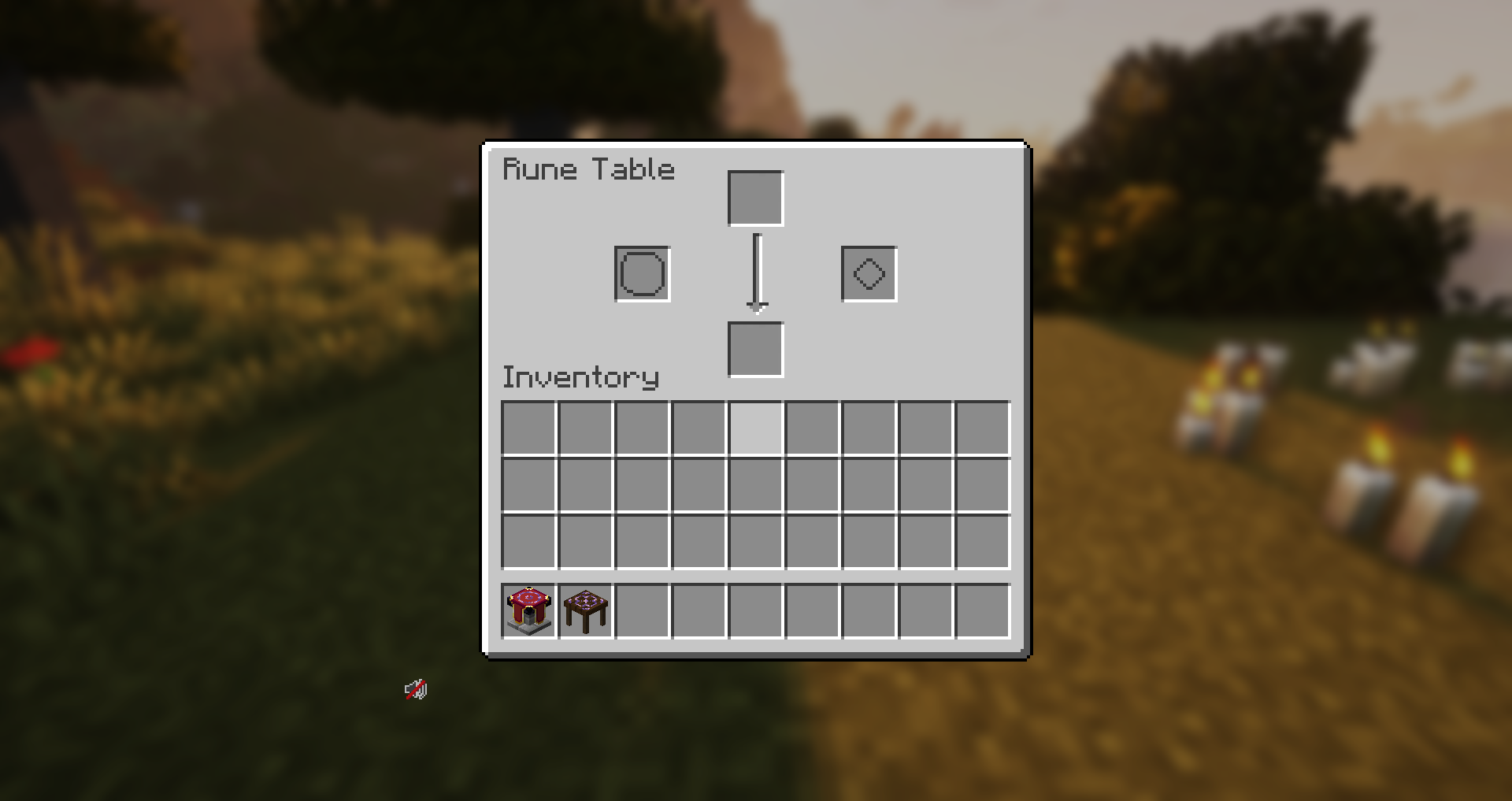 Rune Table UI