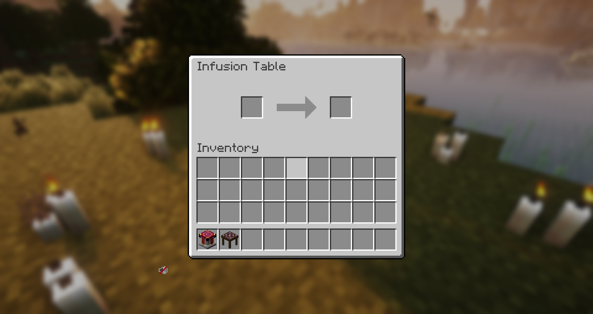 Infusion Table UI