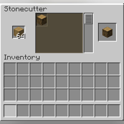 Log Striping using stone cutter!