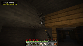 "Smelt some iron"