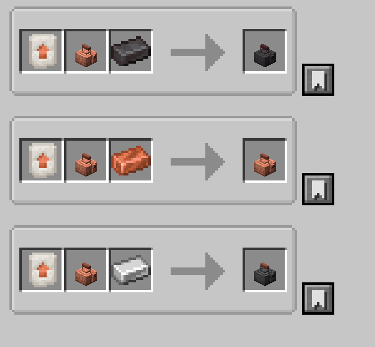 Upcoming kettle variant smithing recipes